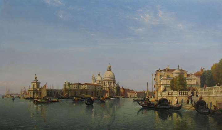 The Punta Della Dogana and Grand Canal, Venice